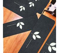 Lot de 5 Marchettes d'Escalier,Carpette d'Escalier Fluorescents Couvre-Marches,Tapis Marche Escalier Antidérapant Auto-Adhésif Lumineux Tapis d'escalier d'intérieur pour Enfants,Aînés,Chiens L 55x22cm