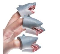 Lot de 5 marionnettes à doigts de requin réalistes, interactives et extensibles, pour les spectacles de théâtre, les performances scéniques, les histoires, la classe
