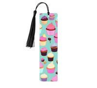 Lot de 5 marque-pages artistiques en forme de cupcake pour femme, fournitures d'étude