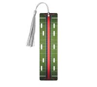 Lot de 5 marque-pages artistiques pour femme, motif terrain de football américain et ballon de football américain, fournitures d'étude