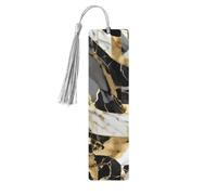 Lot de 5 marque-pages de luxe en marbre pour femme, fournitures d'étude en bois, accessoires de livre