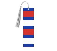 Lot de 5 marque-pages en bois avec impression drapeau russe, pour homme et femme, marque unique à lire, cadeau idéal