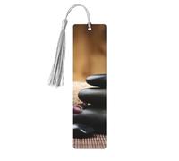 Lot de 5 marque-pages en bois avec pompons, marqueurs de page de lecture, cadeaux pour homme et femme