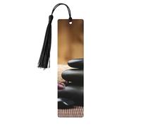Lot de 5 marque-pages en bois avec pompons, marqueurs de page de lecture, cadeaux pour homme et femme