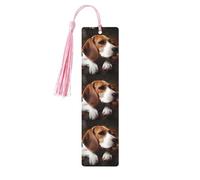 Lot de 5 marque-pages en bois avec pompons roses faits à la main - Marque-pages imprimés double face - Accessoires de livre - Cadeau pour les amateurs de livres, femmes et hommes