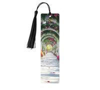 Lot de 5 marque-pages en bois imprimé double face The Charming Garden is Real and Vivid - Cadeau pour les amateurs de livres - Accessoires cool pour ordinateur portable - Cadeaux d'anniversaire pour