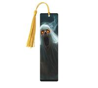 Lot de 5 marque-pages en bois imprimé double face The Ghost Disappeared in The Sunlight - Cadeau pour les amateurs de livres - Accessoires cool pour ordinateur portable - Cadeaux d'anniversaire pour