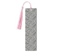 Lot de 5 marque-pages en bois imprimé journal HD pour homme et femme avec pompon, marque-pages cadeaux pour les amateurs de livres