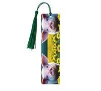 Lot de 5 marque-pages en bois pour femme, motif cochon de viol, fournitures d'étude