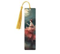Lot de 5 marque-pages en bois pour homme et femme - Marque-pages uniques faits à la main avec pampille - Artisanat « A Night of Miracles » et marque-page magique pour les amateurs de livres, cadeau