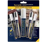 Lot De 5 Marqueurs Craie Blanc - Securit
