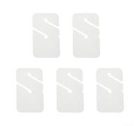 Lot de 5 marqueurs de plongée en ABS étanches, flèche, triangle et guide de ligne pour plongée sous-marine et plongée technique, couleurs vives sous l'eau (rectangulaire blanc)