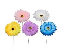 Lot de 5 marqueurs d'étiquettes durables pour décoration de paysage conçus avec des matériaux en fibre tissée et une base métallique robuste