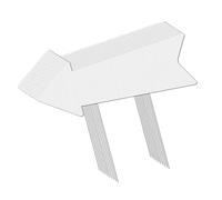 Lot de 5 marqueurs d'extérieur avec piquets en composite résistant aux intempéries pour affichage d'adresses et décoration de jardin Durabilité personnalisable