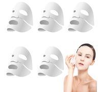 Lot de 5 masques de collagène bio - Masque de nuit - Masque de collagène bio - Masque de danse bio - Masque de nuit - Collagène profond - Film hydratant - Anti-rides - Réduit les lignes fines