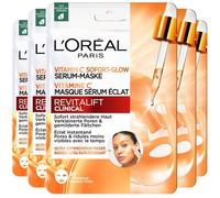 Lot De 5 Masques Tissu - L'oréal Paris Revitalift Clinical Masque Sérum Eclat Vitamine C