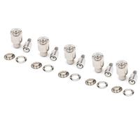 Lot de 5 matrices de fixation à œillets pour machine à presser à la main - Pour 3,5 mm, 4,5 mm, 5,4 mm, 6 mm et 7,5 mm - Tailles intérieures à œillets