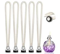 Lot de 5 mèches de lampe à huile catalytique de rechange avec brûleur, brûleur catalytique, pour améliorer l'aromathérapie 1,8 cm