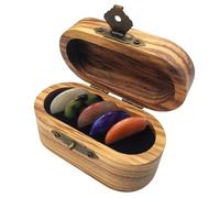 Lot de 5 médiators épais en résine et bois - Boîte de rangement colorée pour musiciens