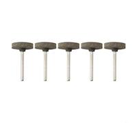 Lot de 5 meules abrasives en caoutchouc 20/25 mm de diamètre avec tige de 3 mm pour bijoux en métal et bois (20 mm)