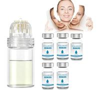 Lot de 5 microsystèmes de perfusion pour le visage, rouleau de microfléchettes à l'acide hyaluronique, système de micro-infusion pour le visage, améliore les rides et rides du visage, lot de 5