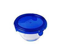 Pyrex Lot de 5 mini bols Cook & Go – Verre borosilicate rond 0,2 L, couvercle étanche
