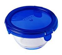 Pyrex Lot de 5 mini bols Cook & Go – Verre borosilicate rond 0,2 L, couvercle étanche