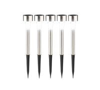 : Lot de 5 mini-bornes solaires à LED avec capteur de luminosité