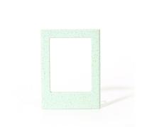 Lot de 5 mini cadres photo magnétiques avec motif paille creuse pour photos de 7,6 cm, aimants de réfrigérateur offrant une façon ludique d'afficher vos photos (bleu)