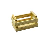 Lot de 5 mini caisses en bois naturel 11 x 6 H 4,5 pièces pour emballages cadeaux objets divers Mini Natural Wood Box