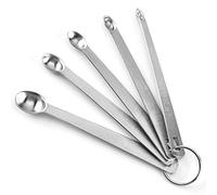Lot de 5 mini cuillères à mesurer en acier inoxydable pour la cuisine