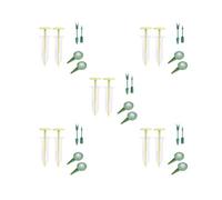 Lot de 5 mini distributeurs de semis - Outil de jardinage réglable - Jaune - 10 x 3 x 3 cm