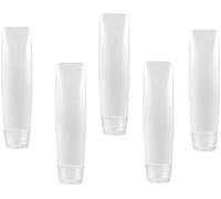 Lot de 5 mini flacons de voyage rechargeables de 28,3 g - Flacons de maquillage vides pour lotion, dentifrice, liquides et articles de toilette