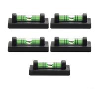 Lot de 5 mini indicateurs de niveau à bulle avec double ligne pour cadres pour alignement horizontal 40 x 17 x 12 mm Outil de niveau pour image précise magnétique pour point de croix