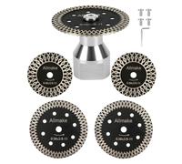 Lot de 5 mini lames de coupe diamant 40 mm 50 mm pour meuleuses d'angle 5/8