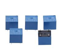 Lot de 5 mini modules SRD-12VDC-SL-C 3 V 5 V 12 V 24 V SPDT 5 broches relais de puissance à bobine en plastique bleu(SRD-5VDC-SL-C)