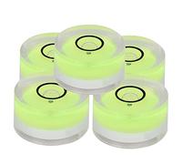 Lot de 5 mini niveaux à bulle ronds de 15 mm - 1,5 x 0,8 x 0,5 cm - Petit niveau - Outil de mesure d'angle - Instrument de mesure pour balance d'équilibre