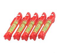 Lot de 5 mini niveaux de corde à suspendre pour Gdfnmogo avec crochets, outils de mesure à bulles horizontaux pour un nivellement précis dans la construction, la menuiserie, la maçonnerie