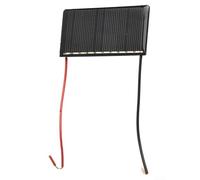 Lot de 5 mini panneaux solaires portables 5 V 60 mA pour chargeur solaire et petits projets électroniques, noir