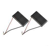 Lot de 5 mini panneaux solaires portables 5 V 60 mA pour projets de bricolage, expériences scientifiques et petites applications électroniques, lot de 1/5/10 pièces