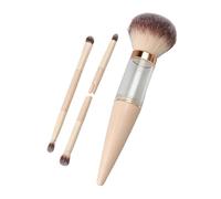 Lot de 5 mini pinceaux de réutilisables | Kit de pinceaux pour fond de teint en poudre pour filles, débutants, coiffeuse, mariage, mariée, maison, vacances, festival