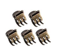 Lot de 5 mini pinces à cheveux en métal, mini pinces à cheveux latérales, accessoires de coiffure pour femmes