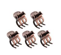 Lot de 5 mini pinces à cheveux en métal pour femme