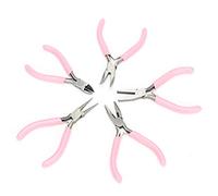 Lot de 5 mini pinces en métal de 10,2 cm pour travaux manuels, bijoux, travaux manuels