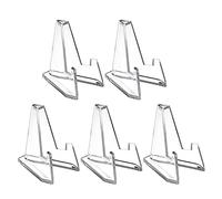 Lot de 5 mini présentoirs en acrylique pour pièces de monnaie, chevalet, étagère pour médailles