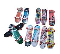 Lot de 5 Mini Skateboards à Doigts avec Lisse - Entraîneur de compétence Portable - pour, Adolescents, Classes, écoles, Clubs, fêtes, Jeux en intérieur