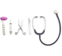 Lot de 5 mini stéthoscopes - Outils d'entretien pour maison de poupée - Kit de jardin miniature - Accessoires d'hôpital pour décoration de maison de poupée miniature