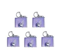 Lot de 5 minuscules porte-clés en PVC pour carnet de notes rechargeable - Pour porte-clés, sacs à dos, carnet d'écriture de voyage