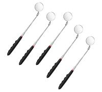Lot de 5 miroirs d'inspection télescopiques avec poignée rétractable et flexible - Rotation à 360° pour vérifier l'état du véhicule