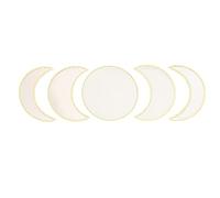 Lot de 5 miroirs muraux en phase de lune avec autocollants, lune, soleil, design scandinave, ensemble de miroirs décoratifs boho, pour chambre à coucher, salon, dortoir, chambre d'enfant, appartement